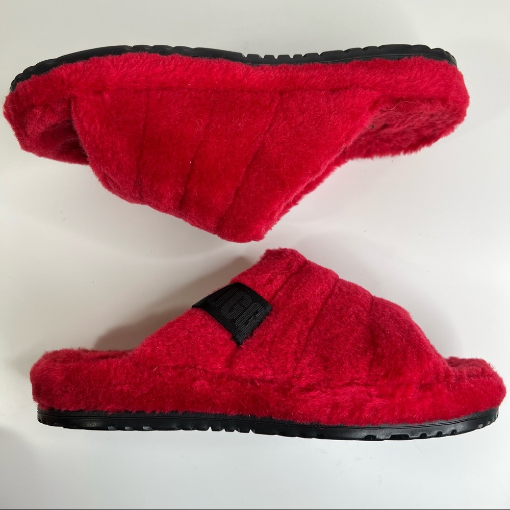 UGG MENS Fluff You Slipper Red Size 8 US - Picture 5 of 11